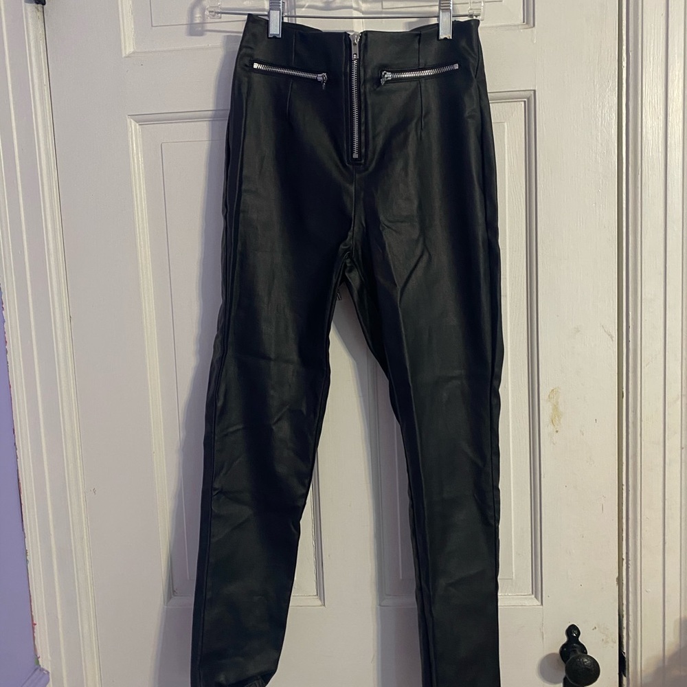 Leather princess Polly pants
